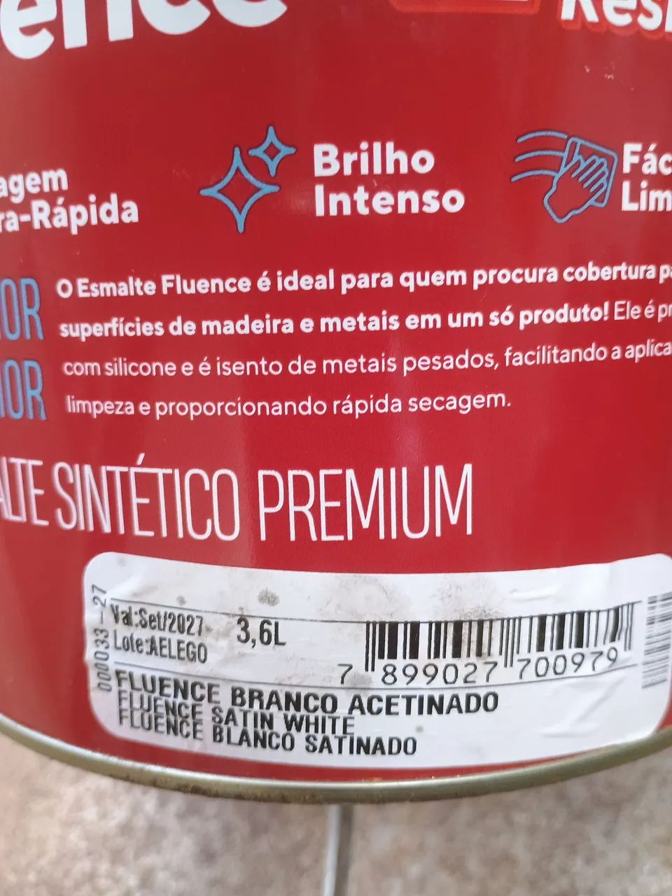 Esmalte branco acetinado  - Foto 2