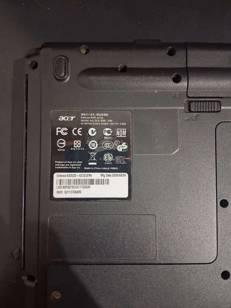 Notebook Acer Extensa 5635ZG  - Foto 3