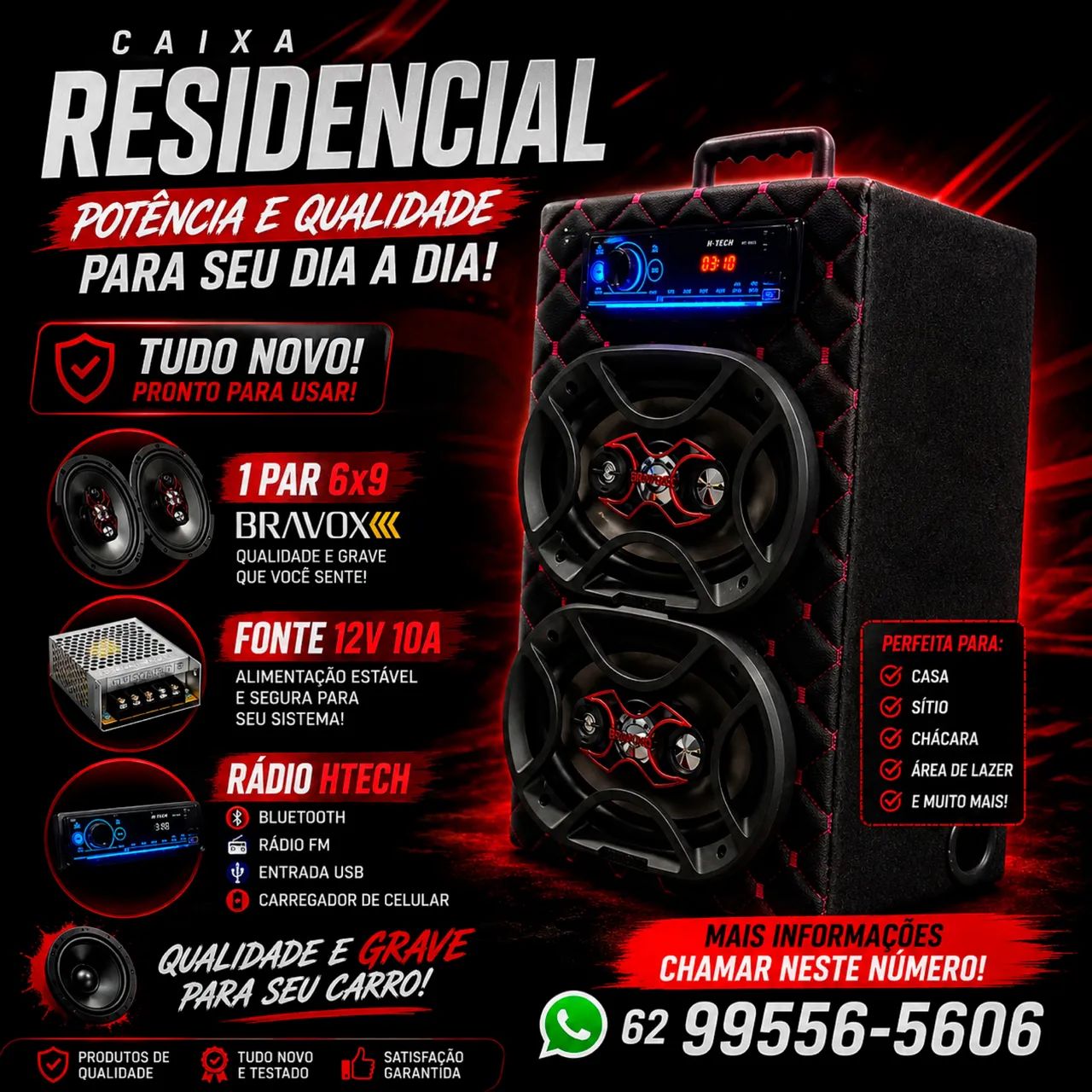 Caixa de Som Residencial 