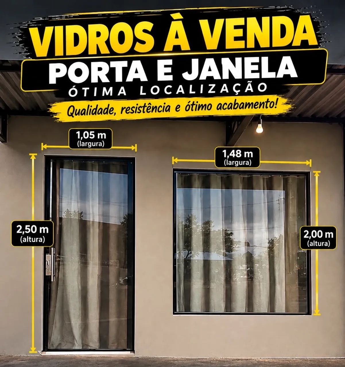 VIDROS A VENDA 