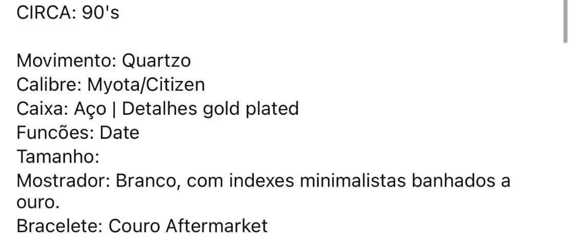 Relógio technos ( marcações banhadas a ouro )  - Foto 4