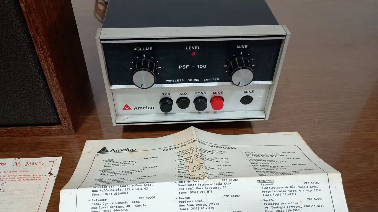 Amplivox Amelco PSF-100L com caixa acústica novos de  1986 - Foto 3