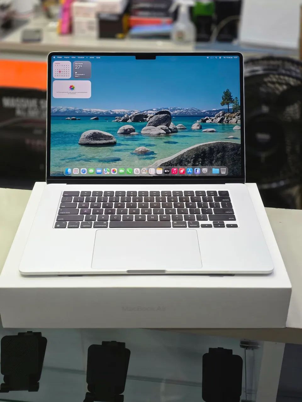 Macbook Air m2 8/256GB 2022 - 15 polegadas, bateria 100% Apenas 76