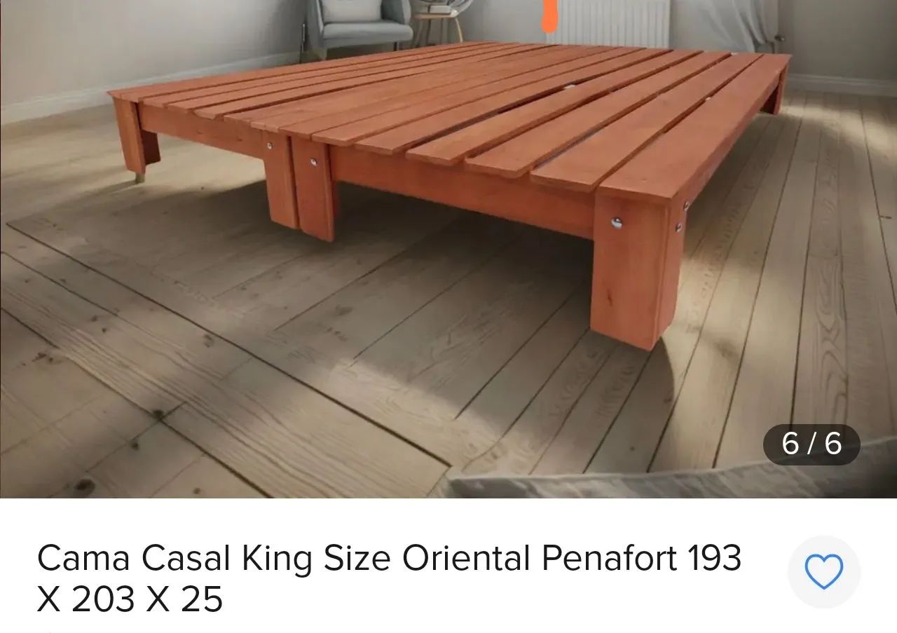 Cama casa king que serve como 2 solteiro