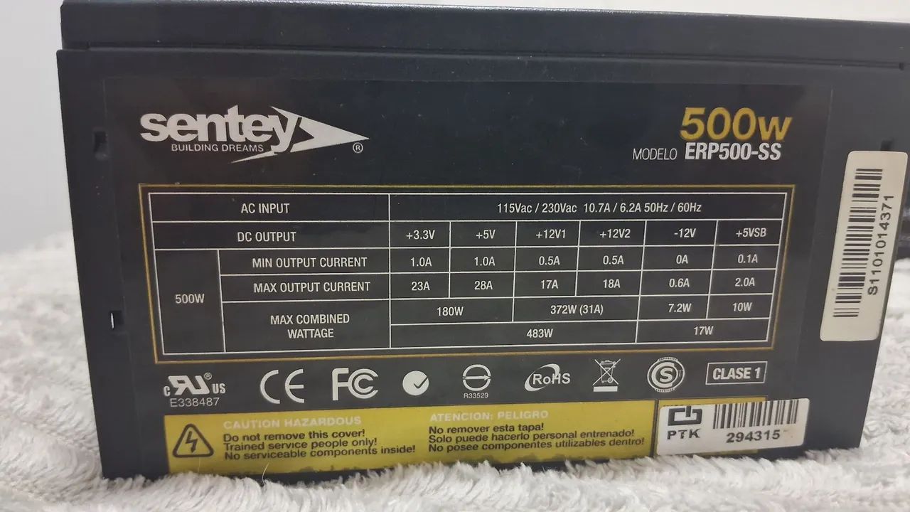 Fonte gamer 500W sentey - Foto 4