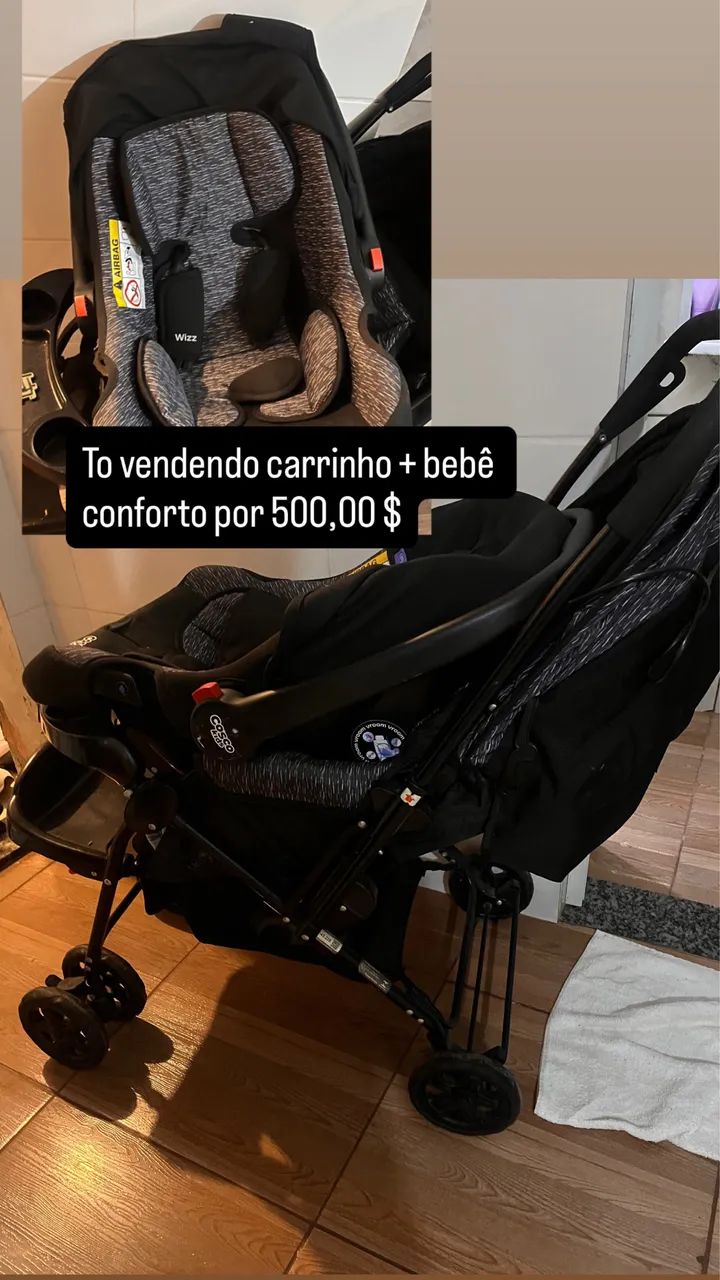 Vendo carrinho + bebê conforto  - Foto 3
