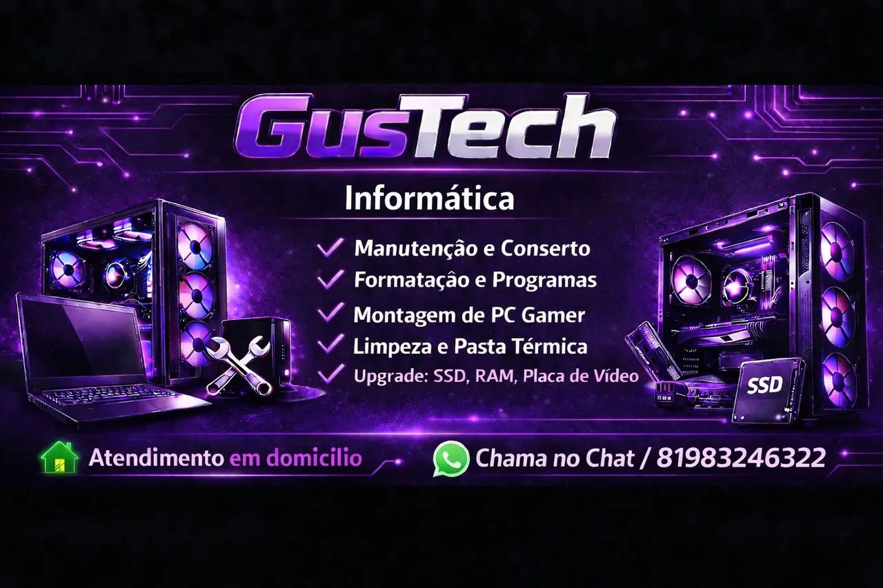 Conserto e reparo de computadores e notebooks 