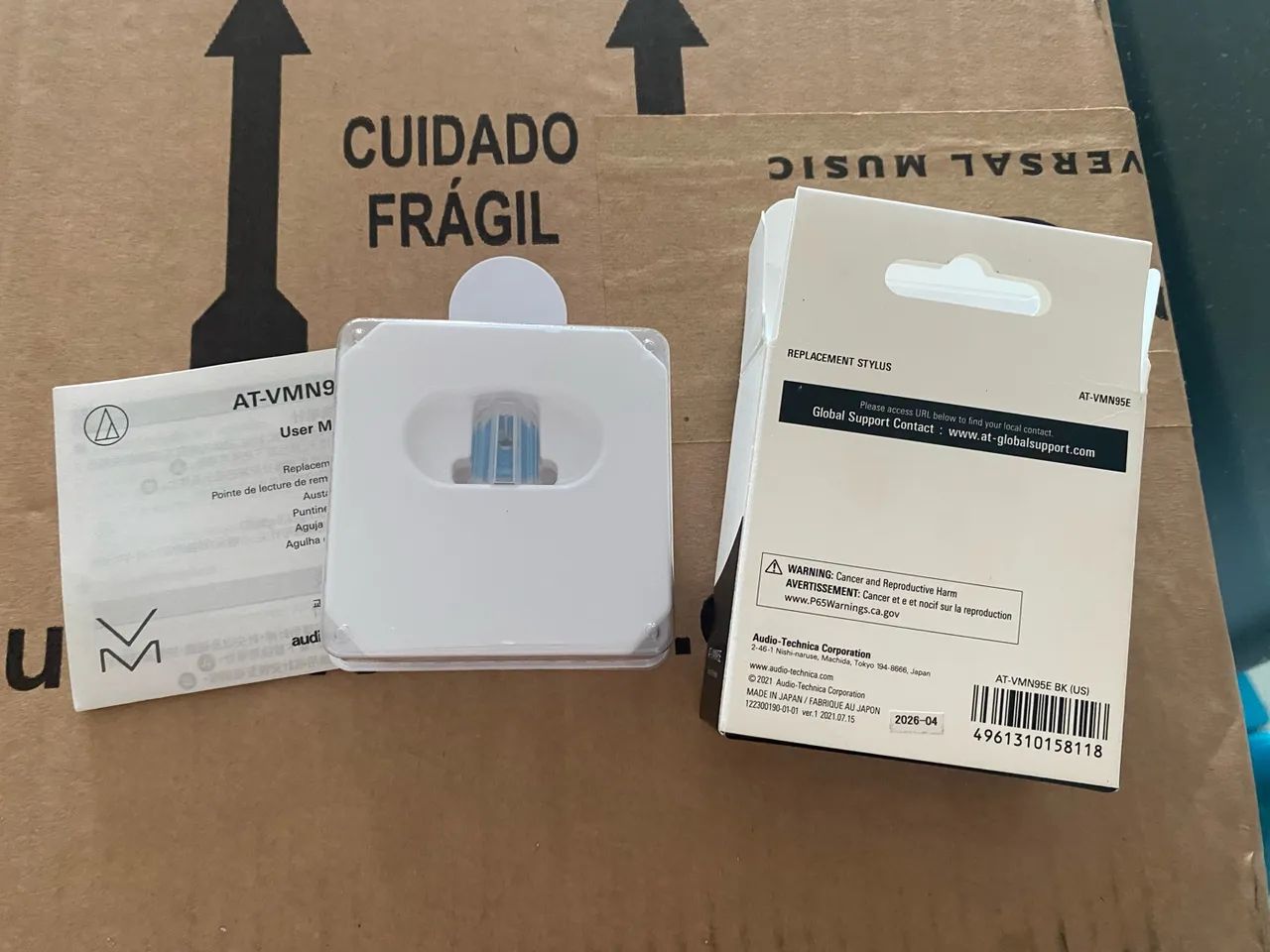Agulha áudio technica at vm95c 