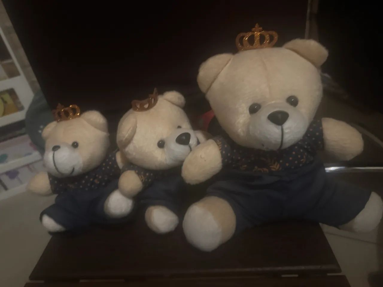 Lustre e trio de ursinhos quarto bebê 