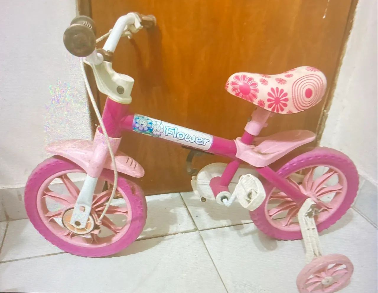 Bicicleta infantil rosa 