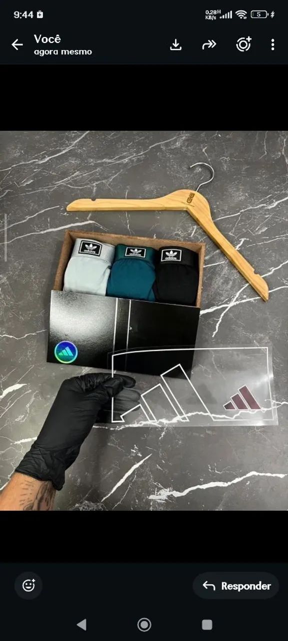 Kit 3 cuecas na caixa 