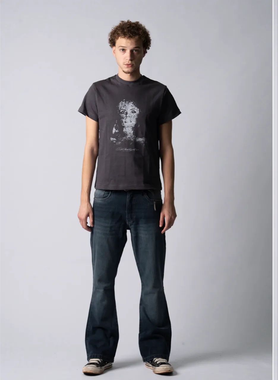 calça delafoe regular fit flare - Foto 3