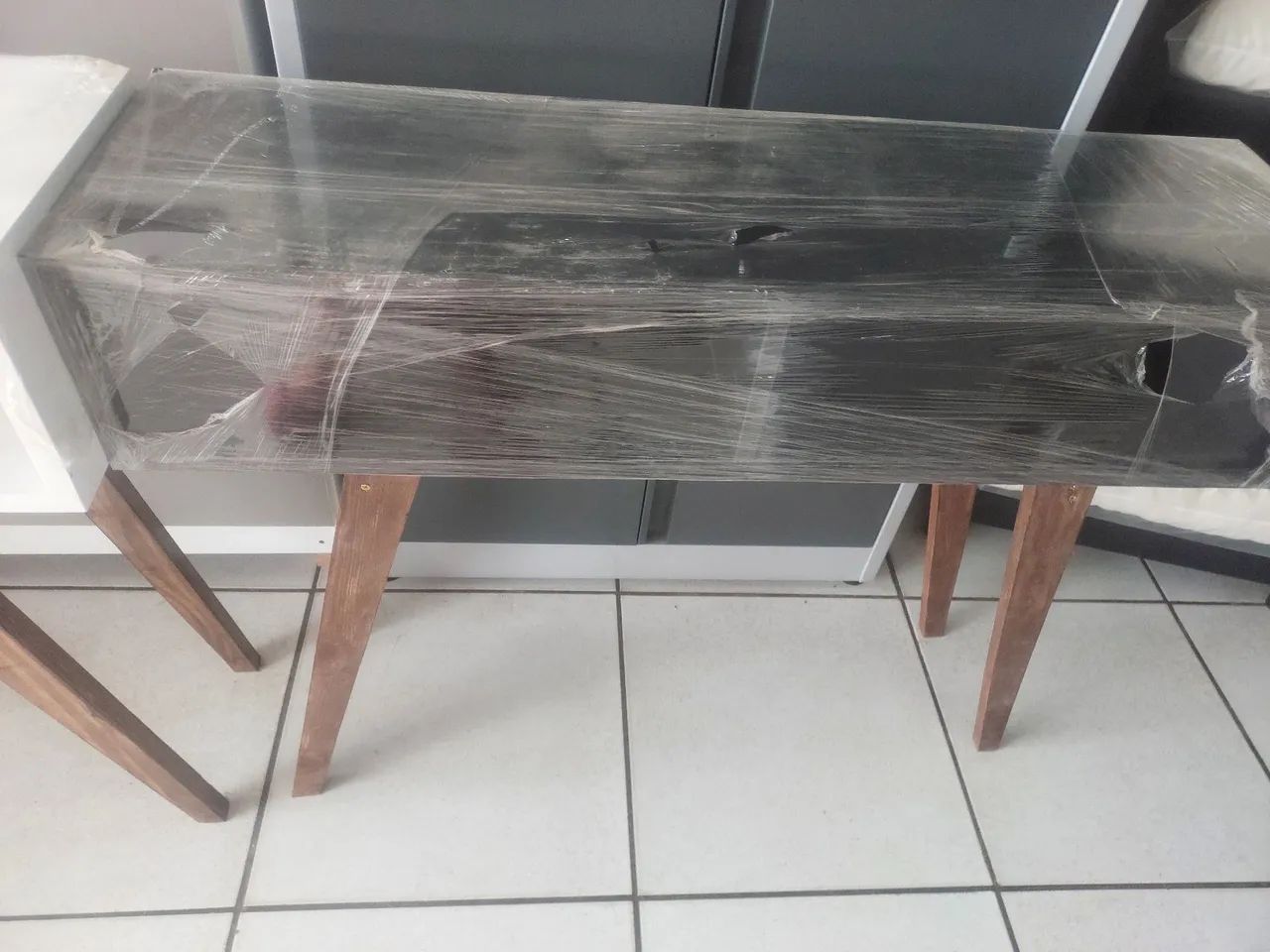 Aparador retro mdf com pés de madeira  - Foto 2