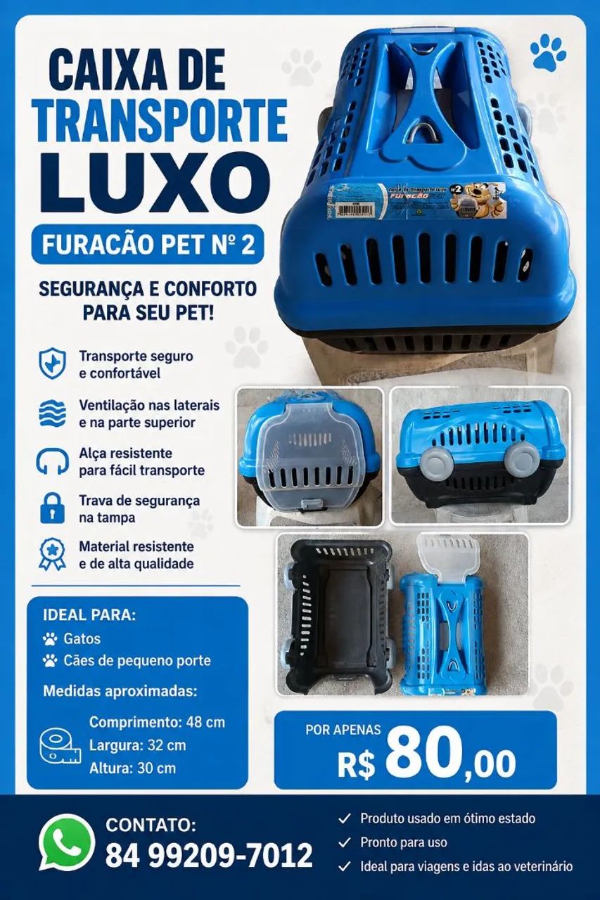 Caixa de Transporte para Animais