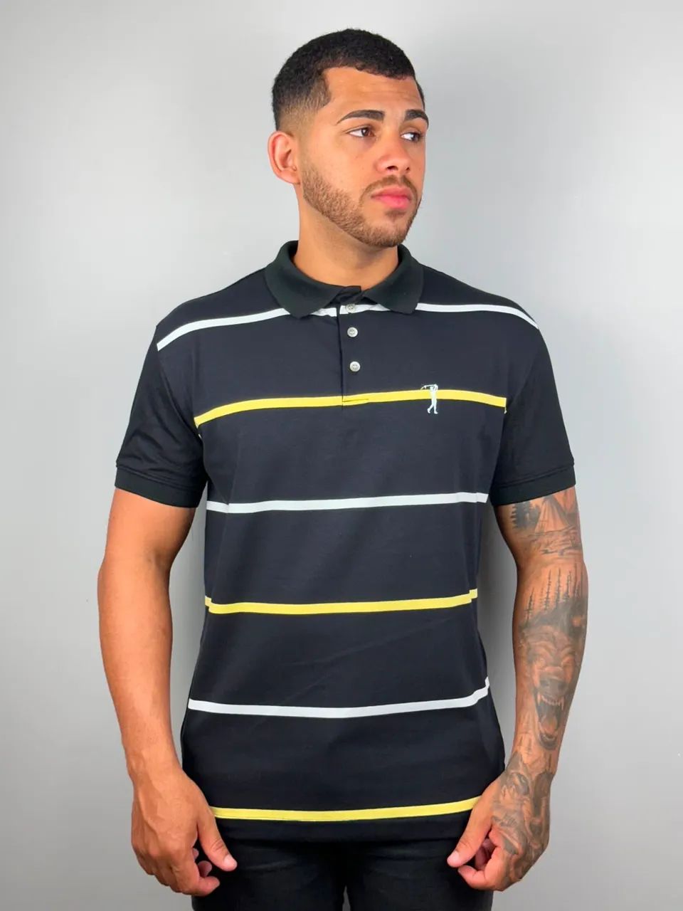 Camisa pólo aleatóry listra horizontal - Foto 3