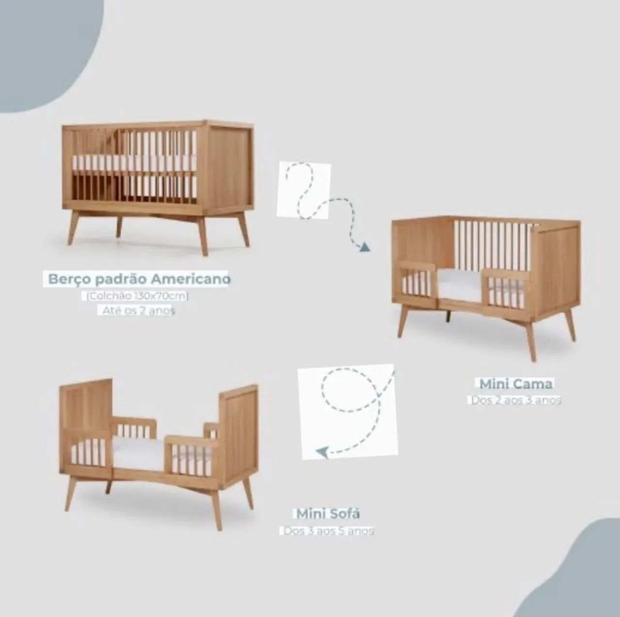 Berço Cama Retrô - Tulipa Baby - Foto 4