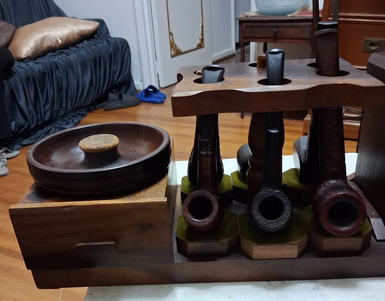 CACHIMBEIRA COM 6 CACHIMBOS NOBRES - Foto 5