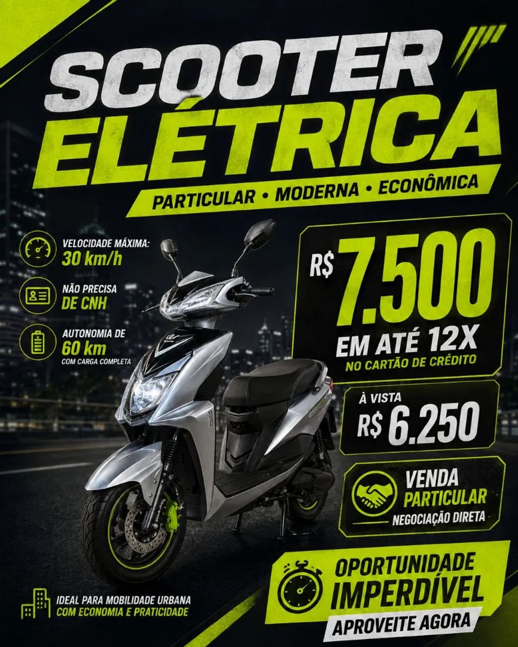 Moto Elétrica - Scooter