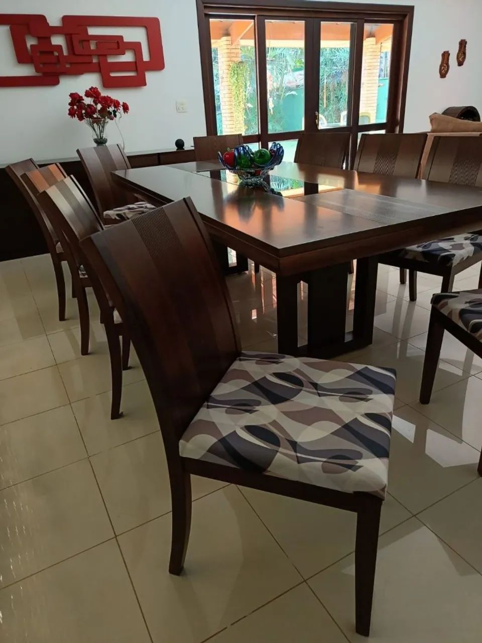 Mesa jantar retangular 10 lugares novíssima  - Foto 4