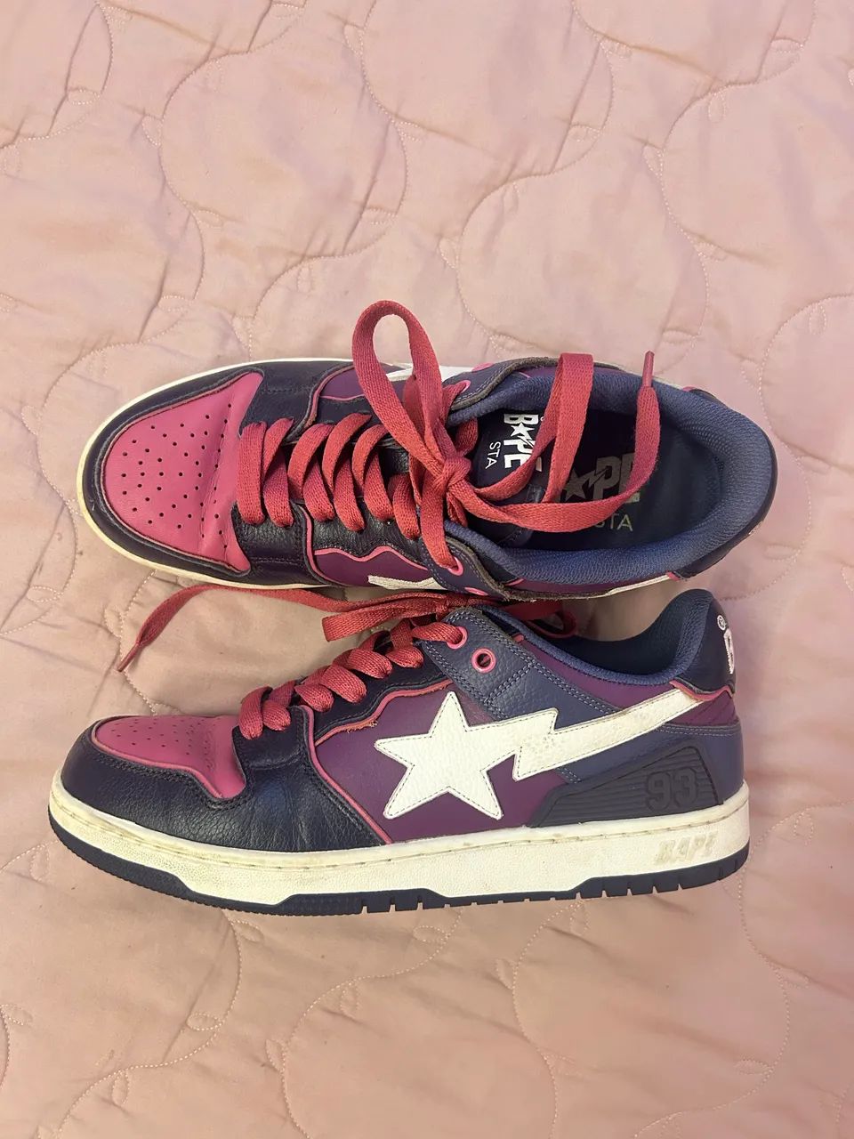 bape sta 39/40 rosa e roxo
