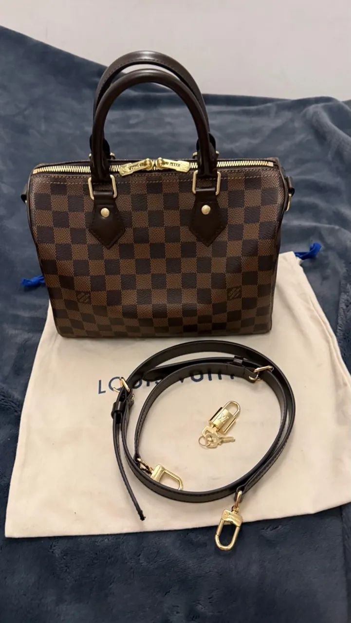 Bolsa Speedy 25 Damier Ebene  - Foto 4