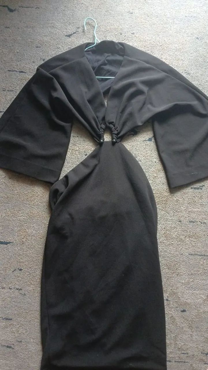 Vestido mídi cor preto  - Foto 3