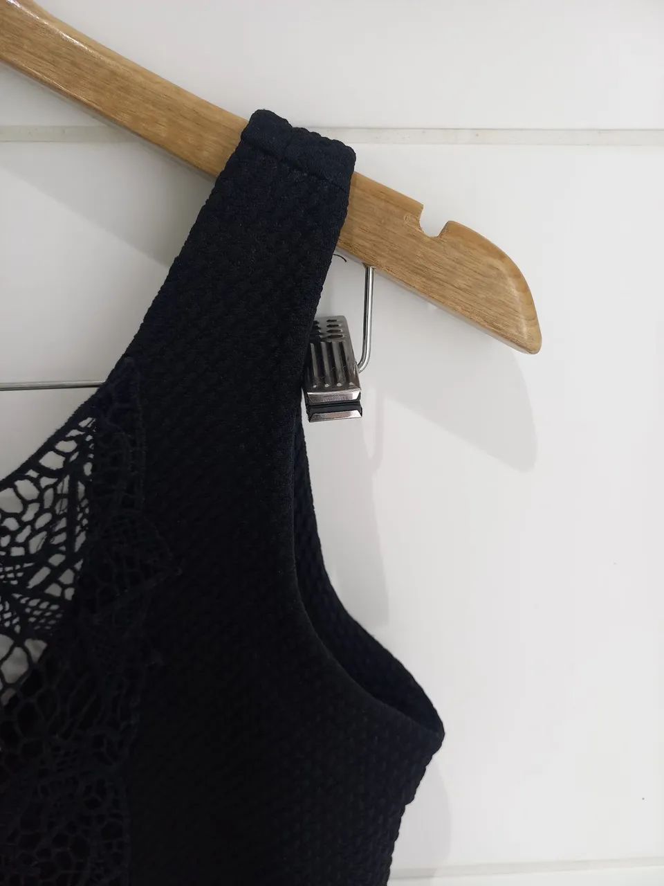 Vestido preto com renda - Foto 3