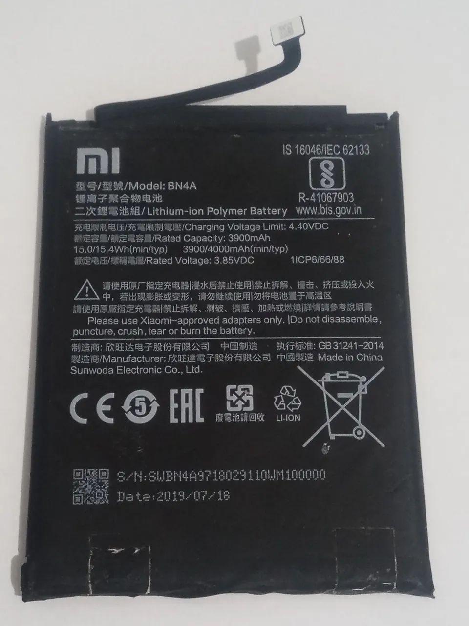Bateria BN4A para celular xiaomi Redimi note 7 note 7 pro original  - Foto 2
