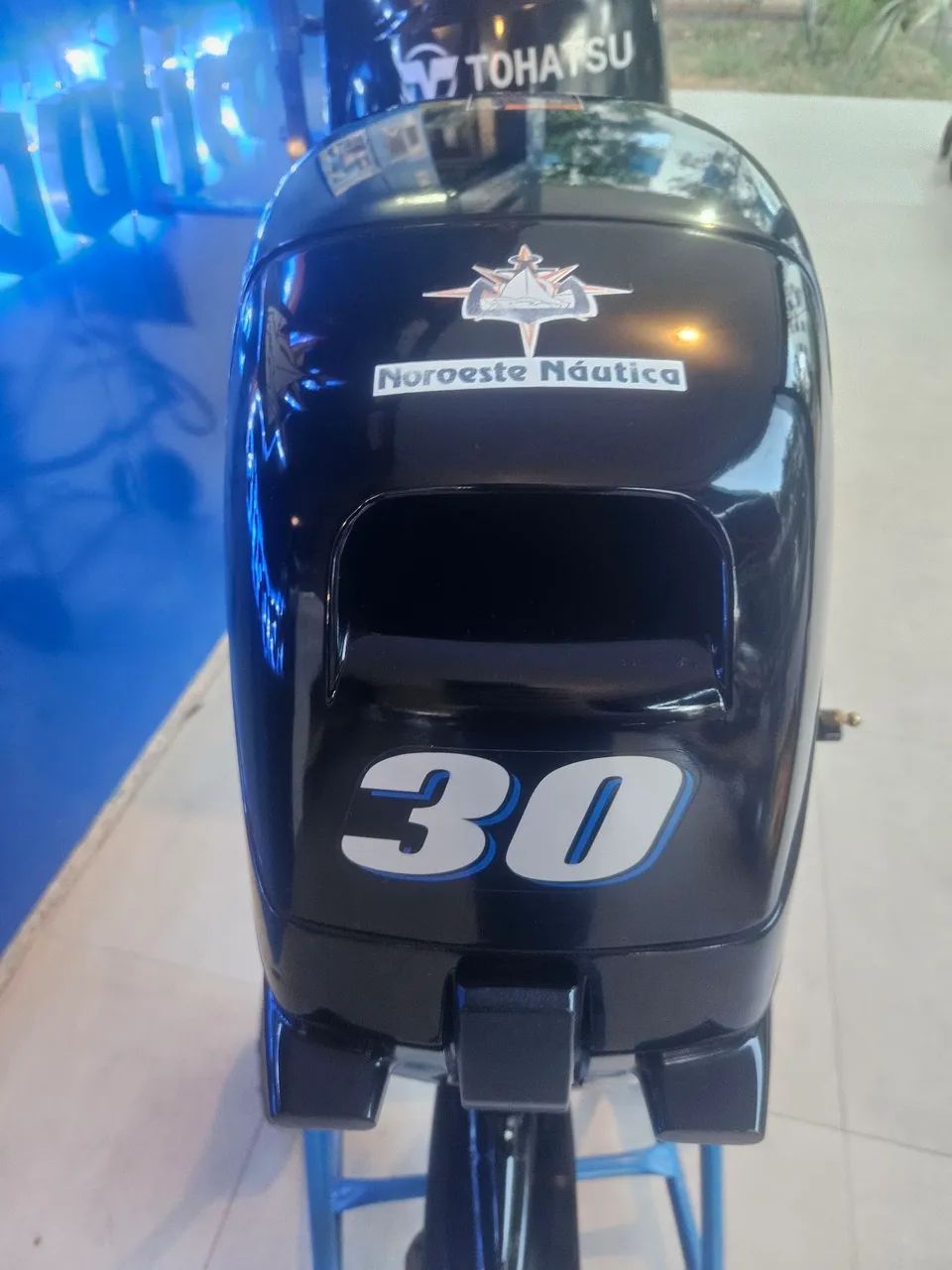 MOTOR DE POPA SUZUKI 30 ELETRICO COM COMANDO . - Foto 4
