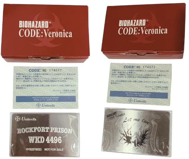 iohazard Code: Veronica Umbrela Rockfort Prison ID Metal Plate - Foto 3