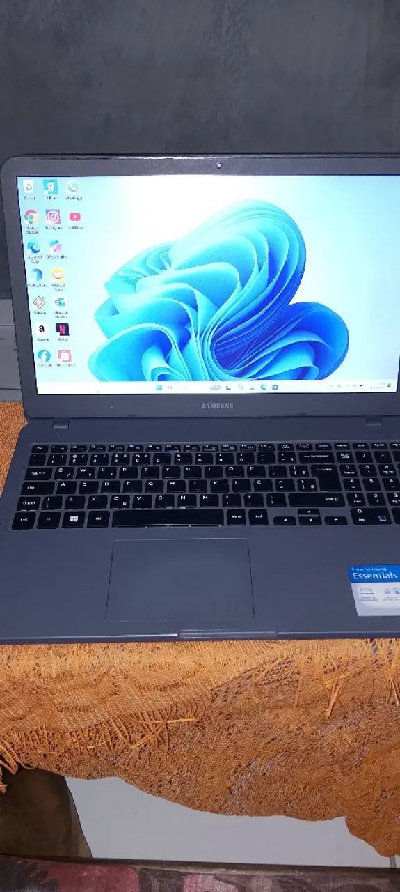 Notebook Samsung tela de 15 polegadas 