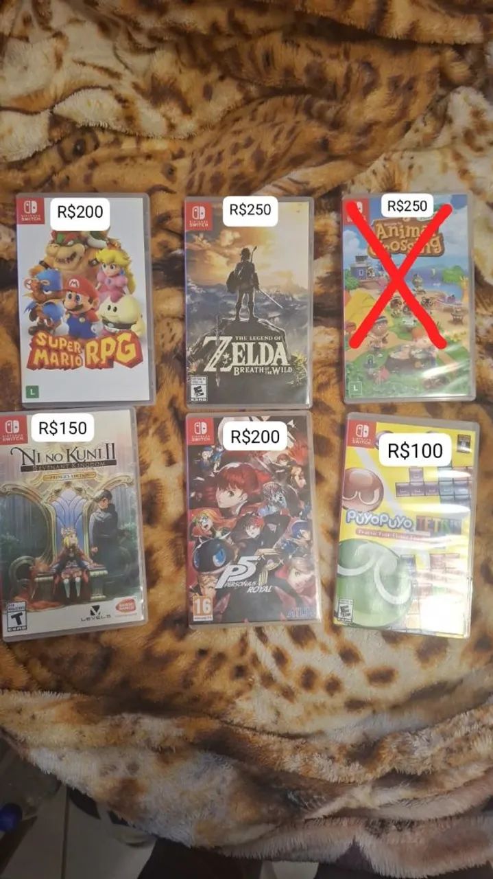 Nintendo Switch jogos
