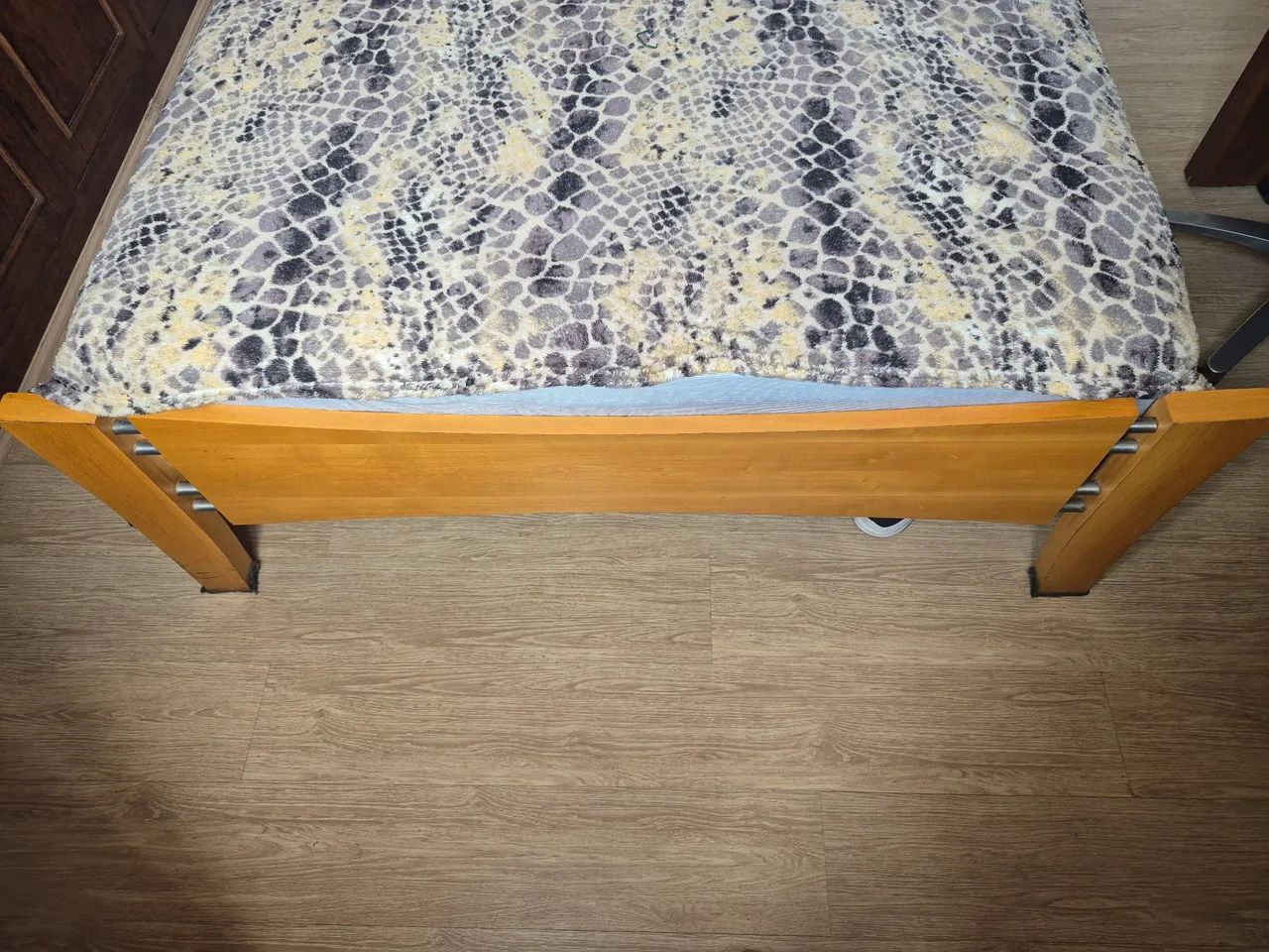 Título: Cama Casal com Colchão - Madeira - Foto 3