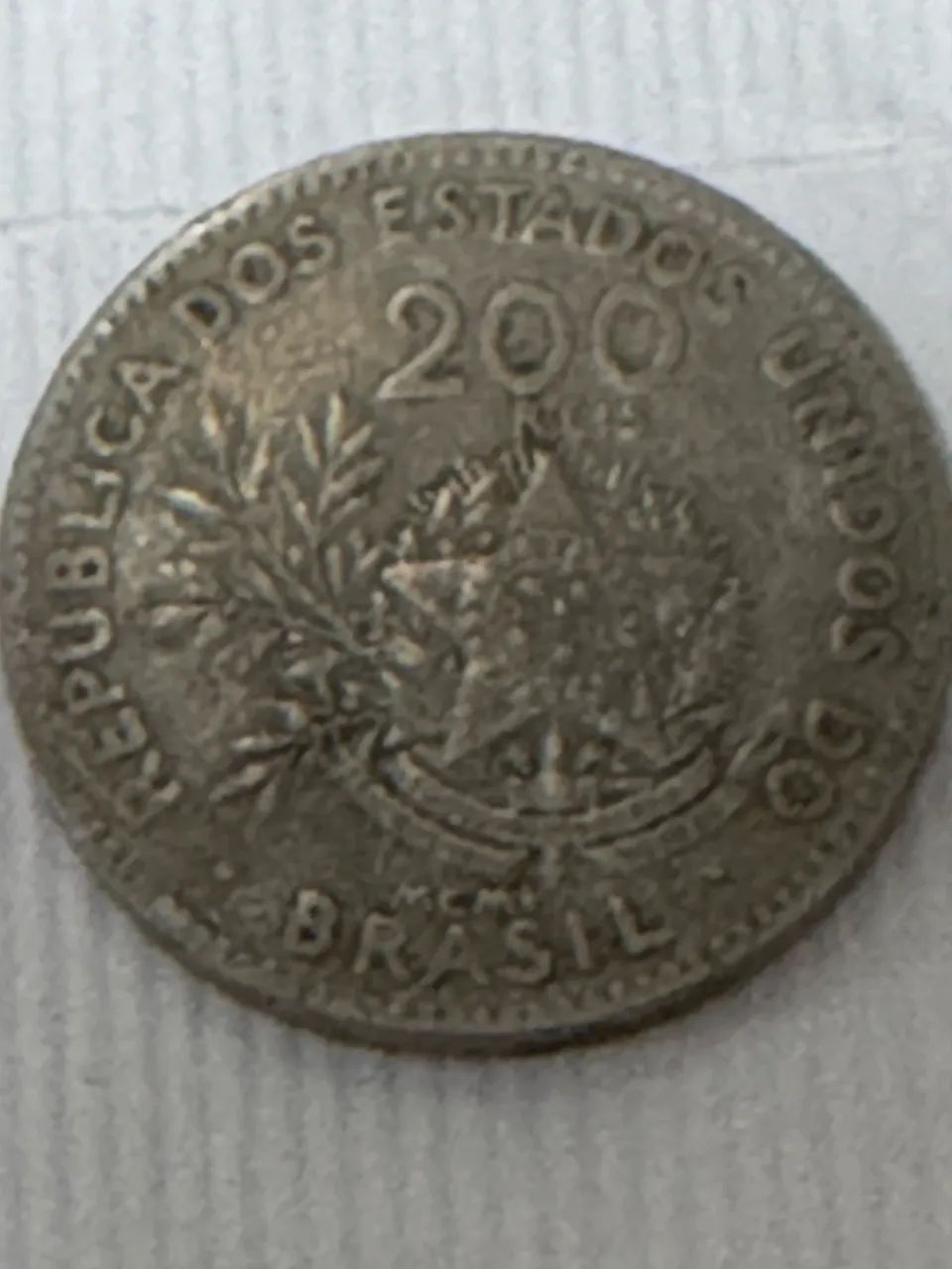 Moeda 200 reis 1901 valor 35.00