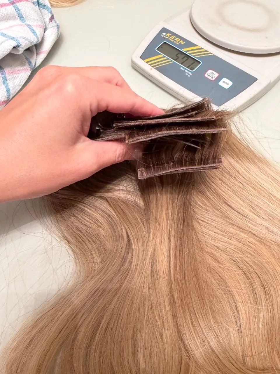 Cabelo Loiro do Sul na Fita 40cm  - Foto 4