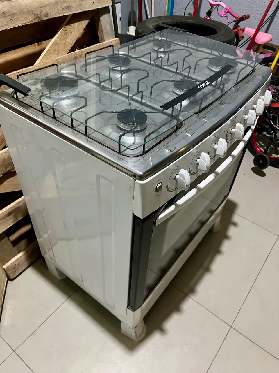 Fogão Cônsul 6 Bocas, tudo funcionando e em ótimo estado. - Foto 3