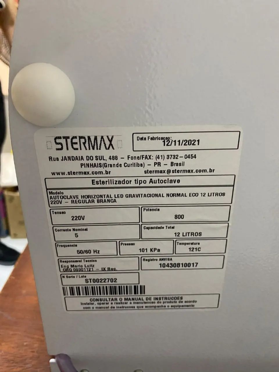 Autoclave Stermax 12 Litros nunca usado - Foto 3
