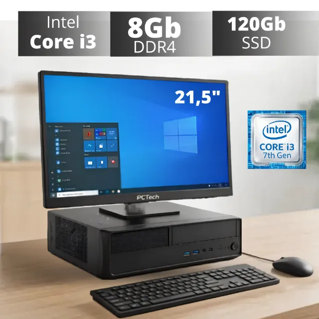 MINI - PC INTEL CORE I3+8GB RAM + SSD 256GB WI-FI - Computadores e