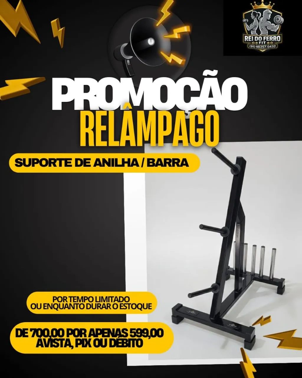 Suporte de Anilhas / Barra
