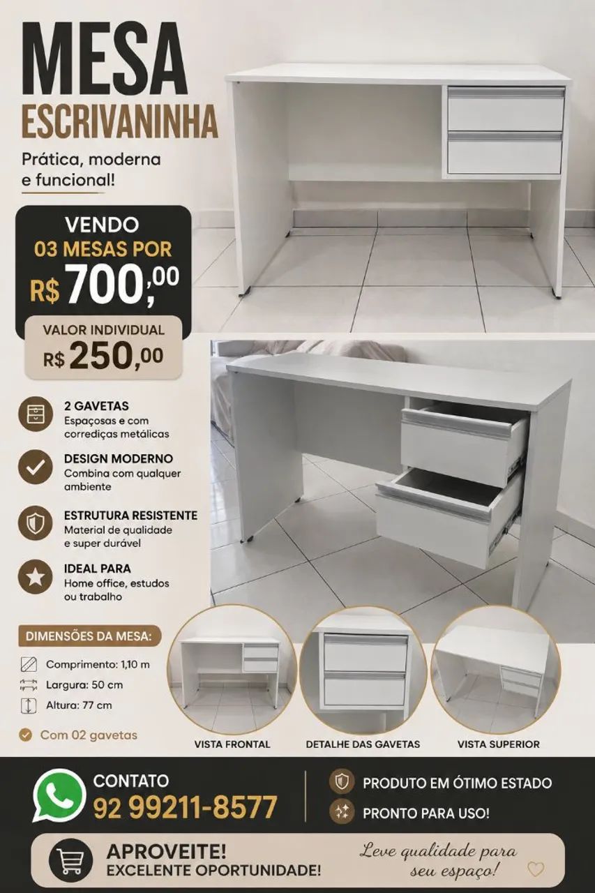 Mesa de escritório,  escrivaninha 