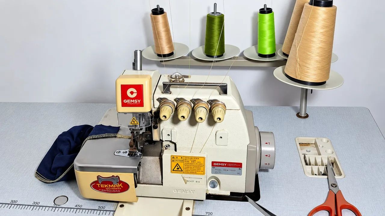Maquina Interlock - overlock 2 agulhas e 5 fios
