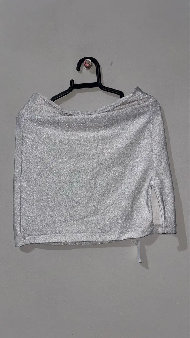 Conjunto de brilho prata tamanho P - Foto 3