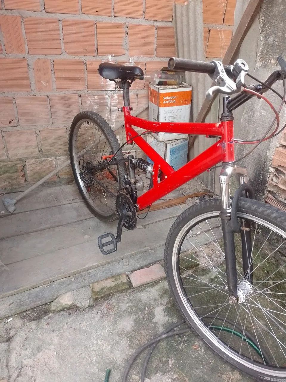 Bicicleta com amortecedor 