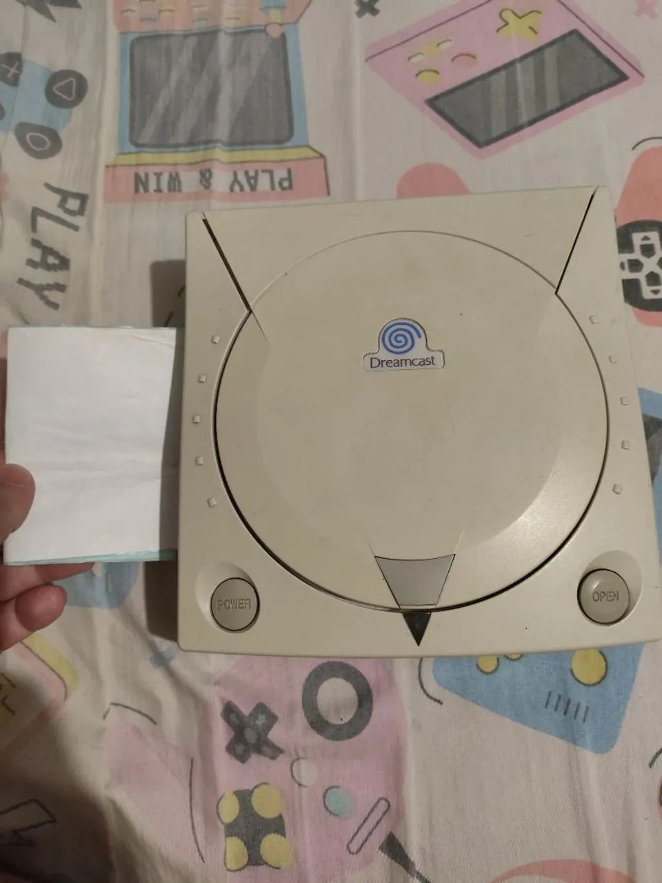Carcaça Dreamcast logo azul