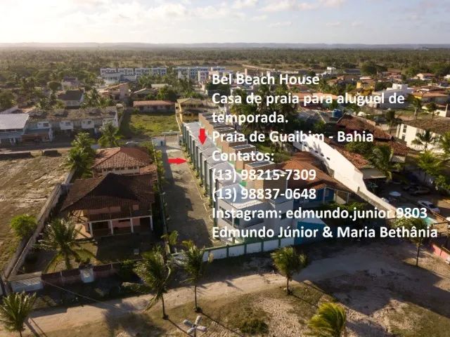 Aluguel de temporada - Casa triplex na frente do mar na Praia de Guaibim - BA - Foto 2