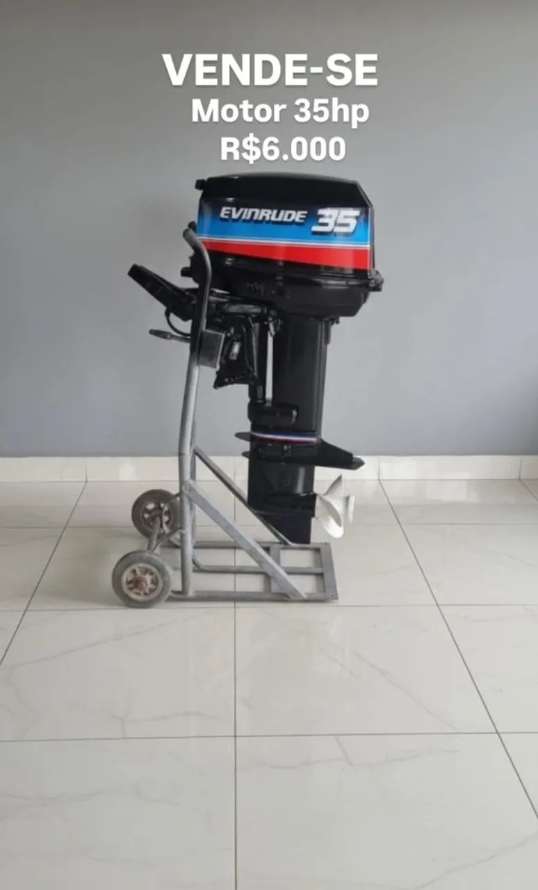 Barco de alumínio borda alta. Motor 35hp  - Foto 3