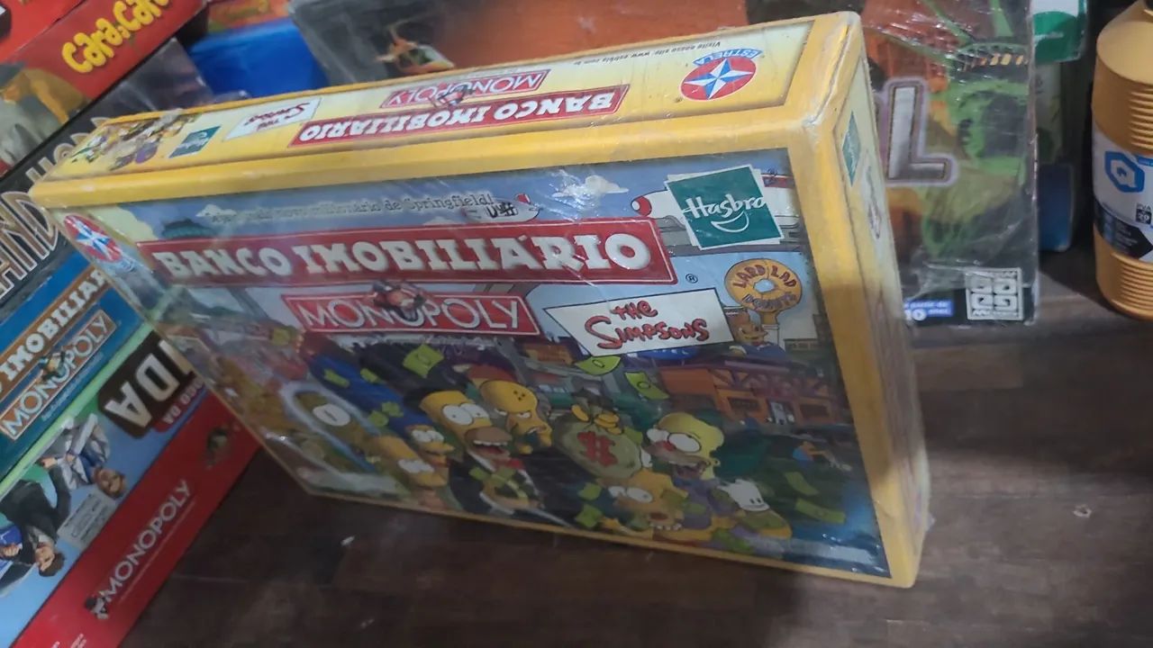 Monopoly os Simpsons banco imobiliário tabuleiro 