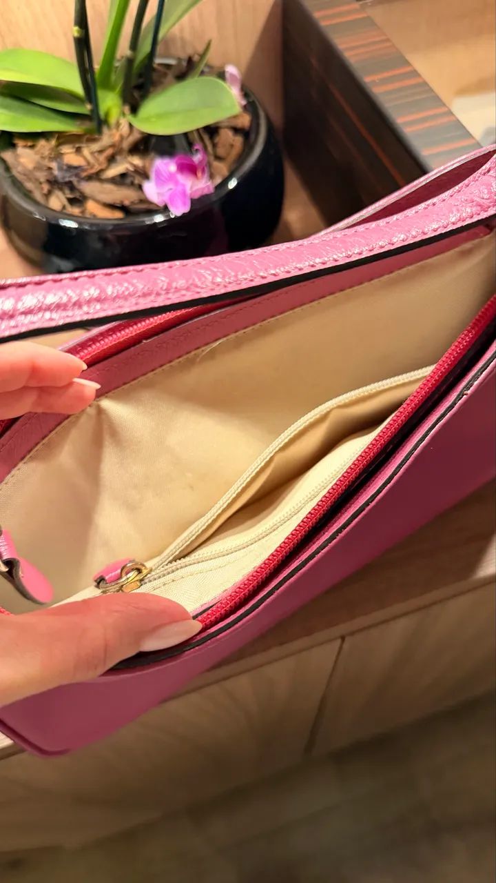 Bolsa baguete em couro legítimo  - Foto 3