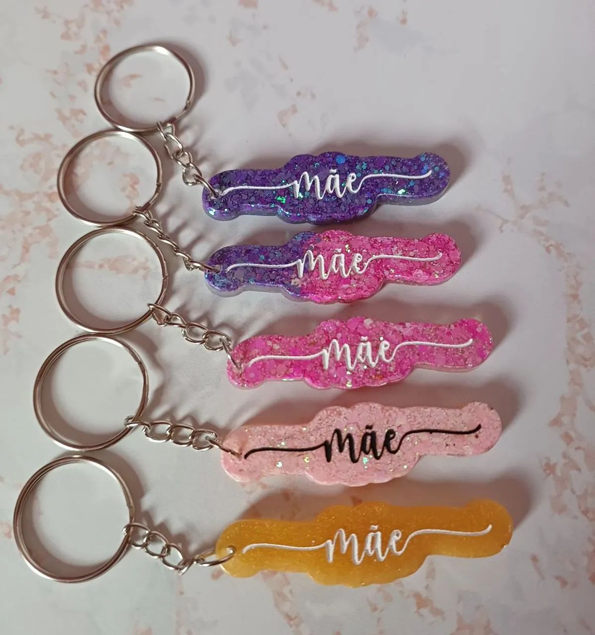 Kit 5 Chaveiros Mãe