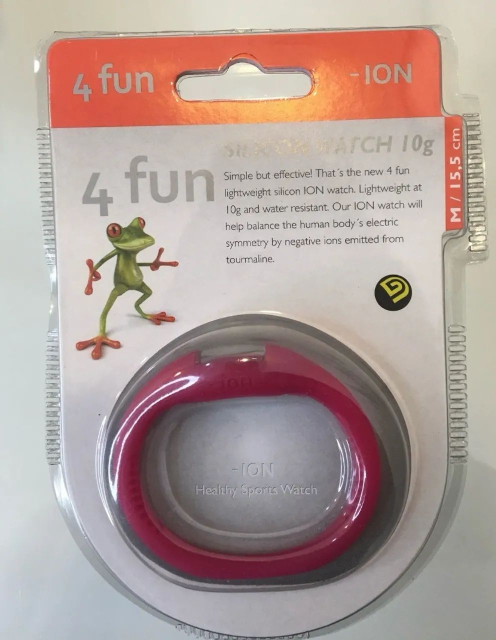 Relógio pulseira de silicone 4 fun Íon